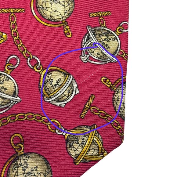 Chanel Globe Pattern Tie - Picture 11 of 16